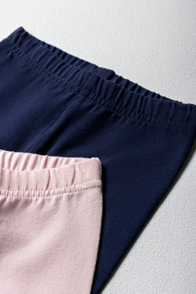 2 Pack Leggings Pink & Navy (1)