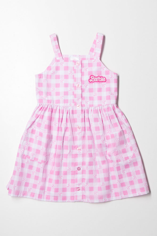 Barbie Check Dress Pink