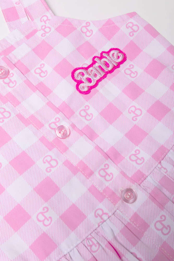 Barbie Check Dress Pink