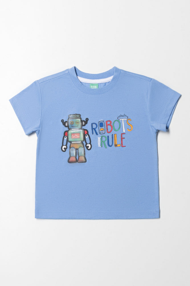 Robot T-Shirt Blue