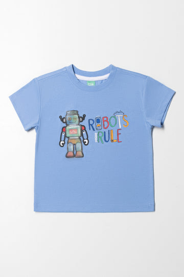 Robot T-Shirt Blue