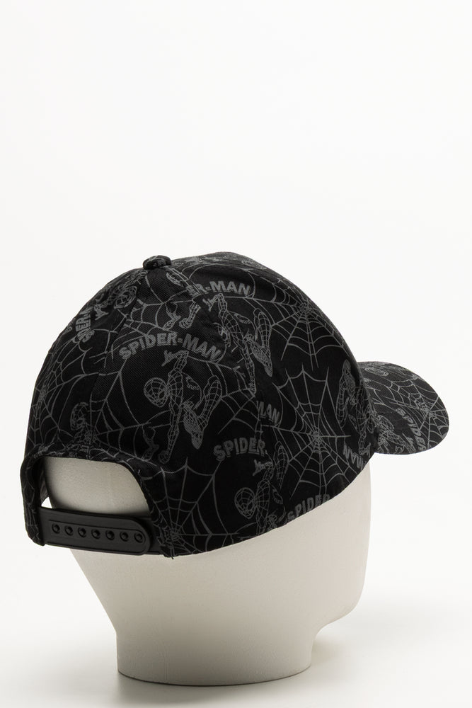 Spider-Man Peak Cap Black