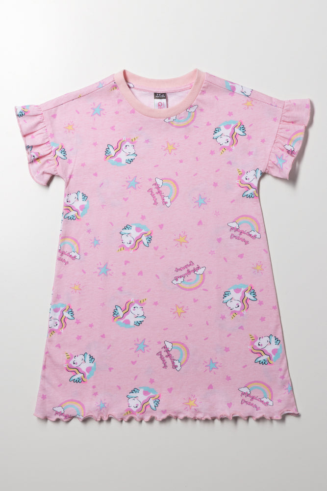 Unicorn  Sleepshirt Pink