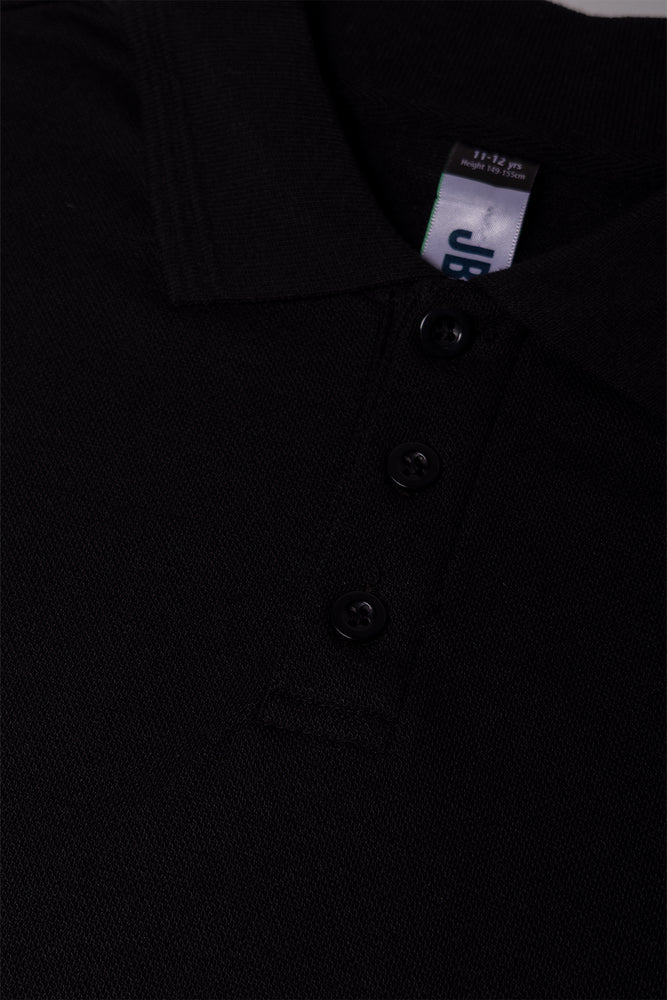 Textured Collar Golfer Black