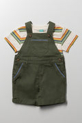 Dungaree Set Green