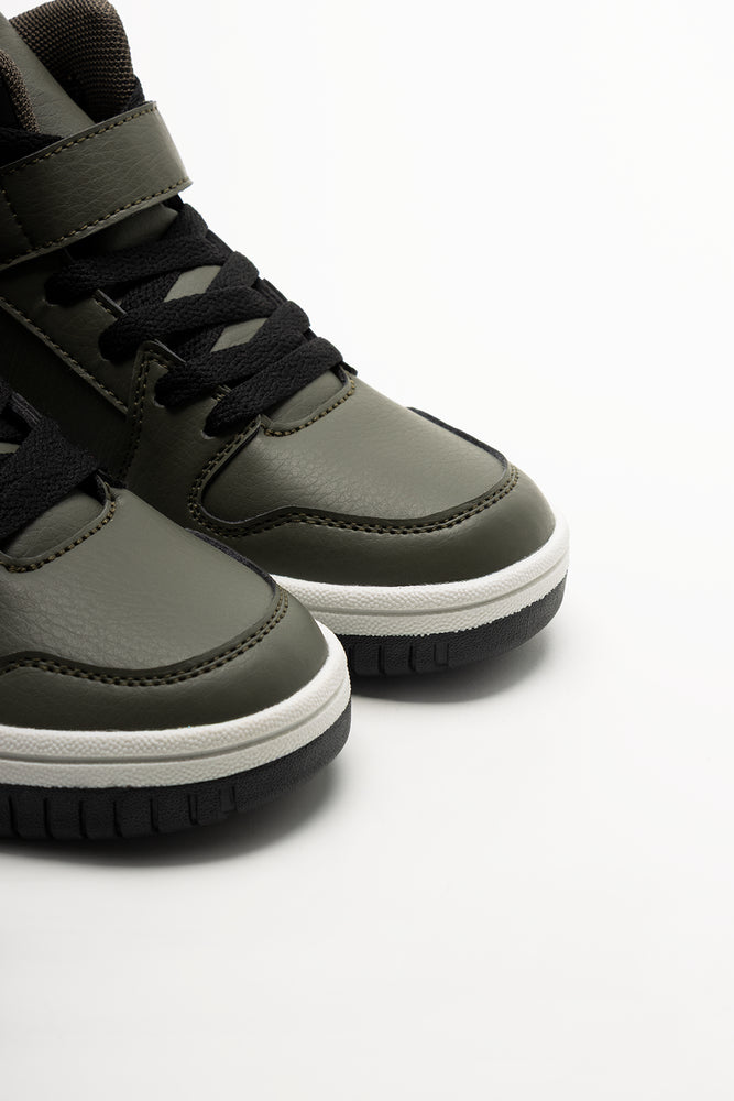 Skate High Top Sneakers Green (2)