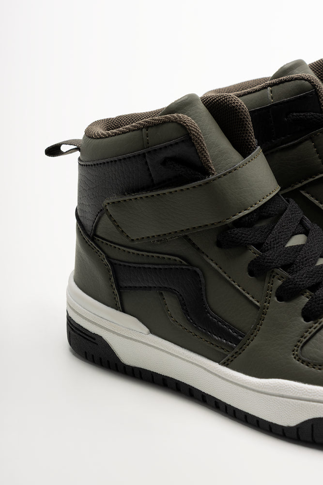 Skate High Top Sneakers Green (3)