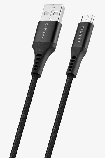 Premio Braided USB To Micro Cable 1.8M