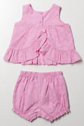 Anglaise Shorts Set Pink (3)