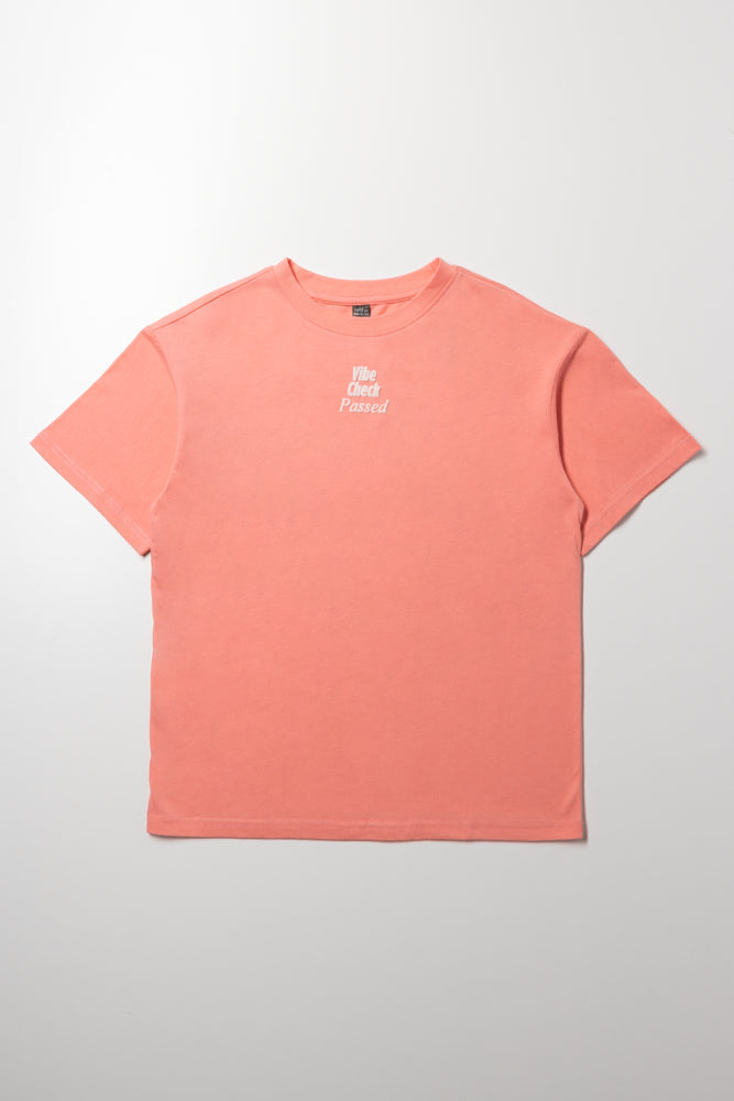 Oversized T-Shirt with Slogan Print