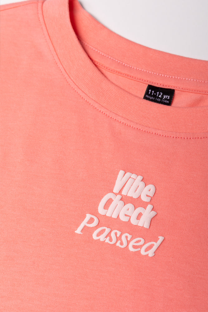 Oversized T-Shirt with Slogan Print