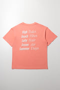 Oversized T-Shirt with Slogan Print (2)
