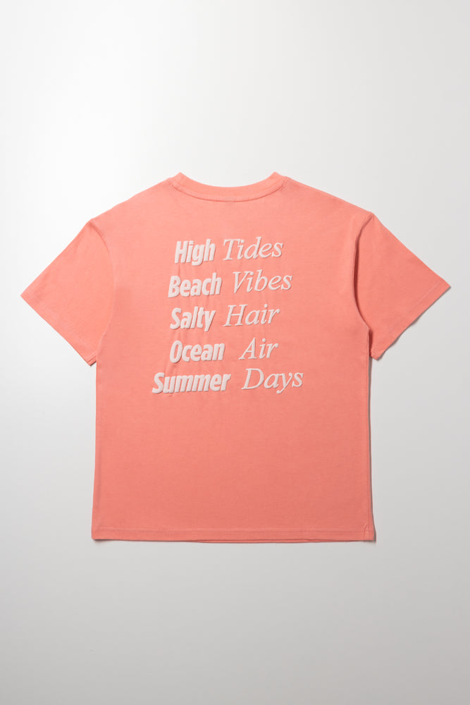 Oversized T-Shirt with Slogan Print (2)
