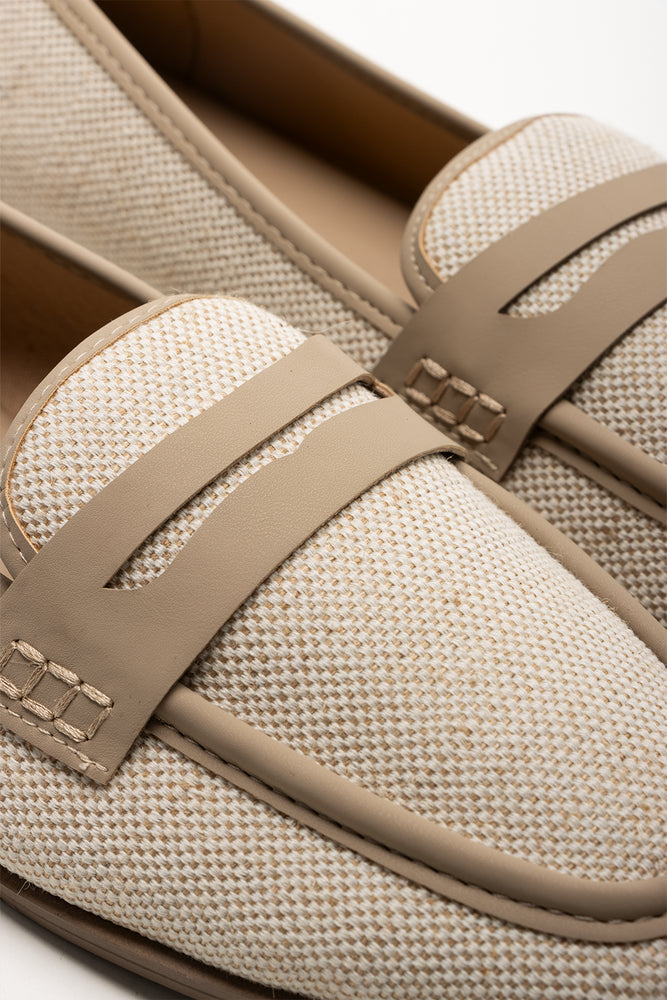 Two Tone Loafers Natural (2)