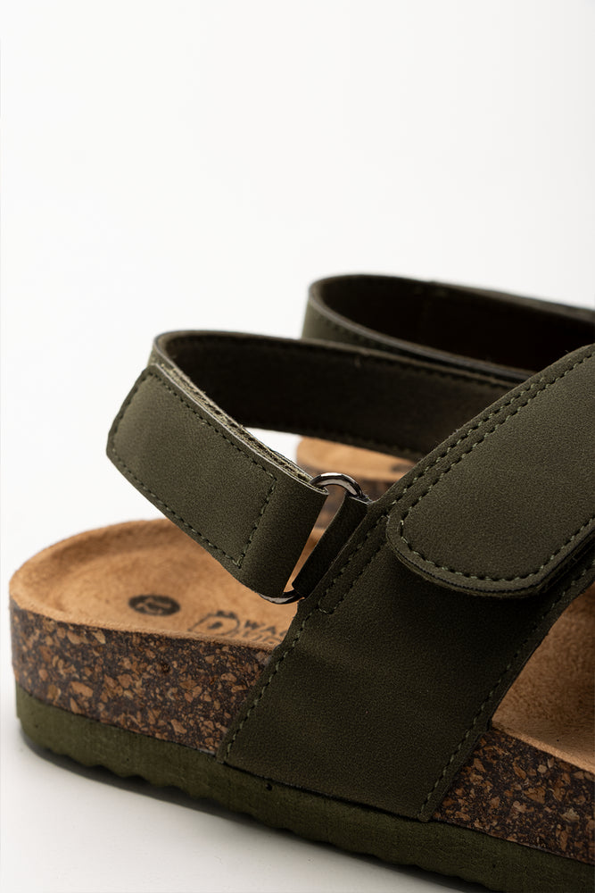 Padded Double Strap Sandals Green (3)