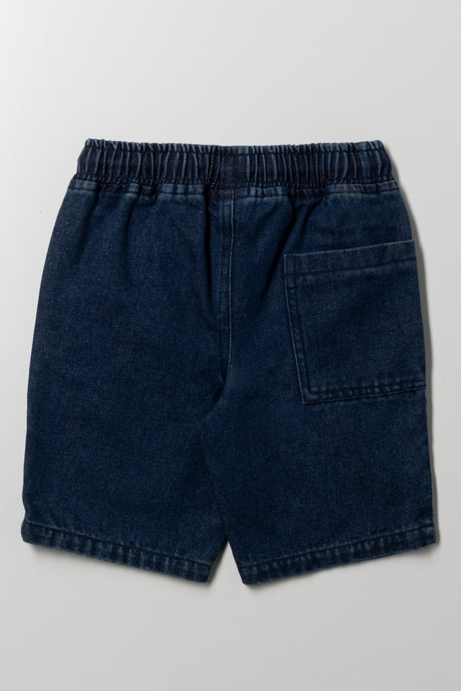 Superman Denim Shorts Blue (2)