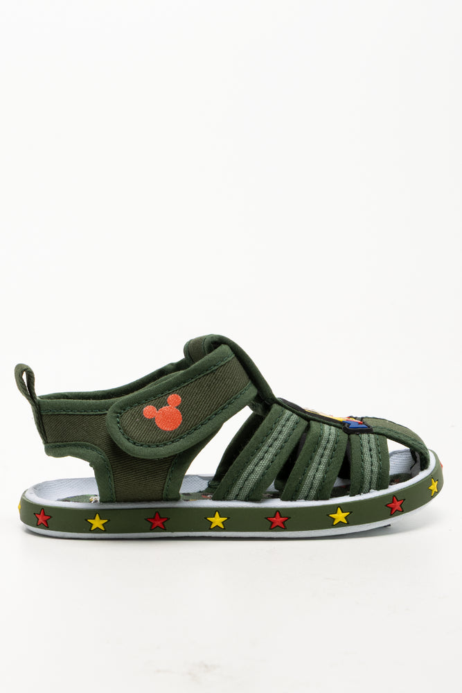 Mickey Mouse Foxing Sandals Green (1)