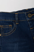 Straight Leg Denim Jeans Blue (1)