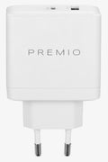 Premio 32W Dual USB And USB-C Wall Charger (2)