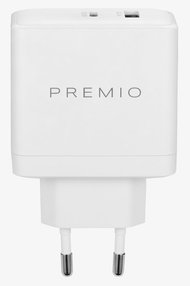 Premio 32W Dual USB And USB-C Wall Charger (2)