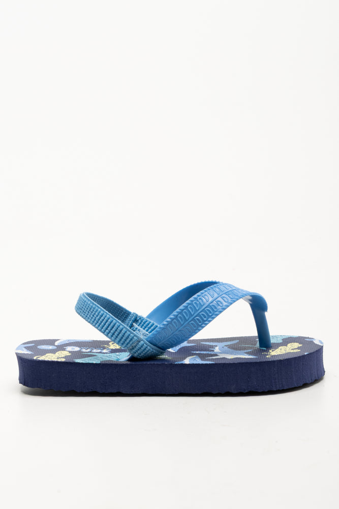 Shark Flip Flops Blue