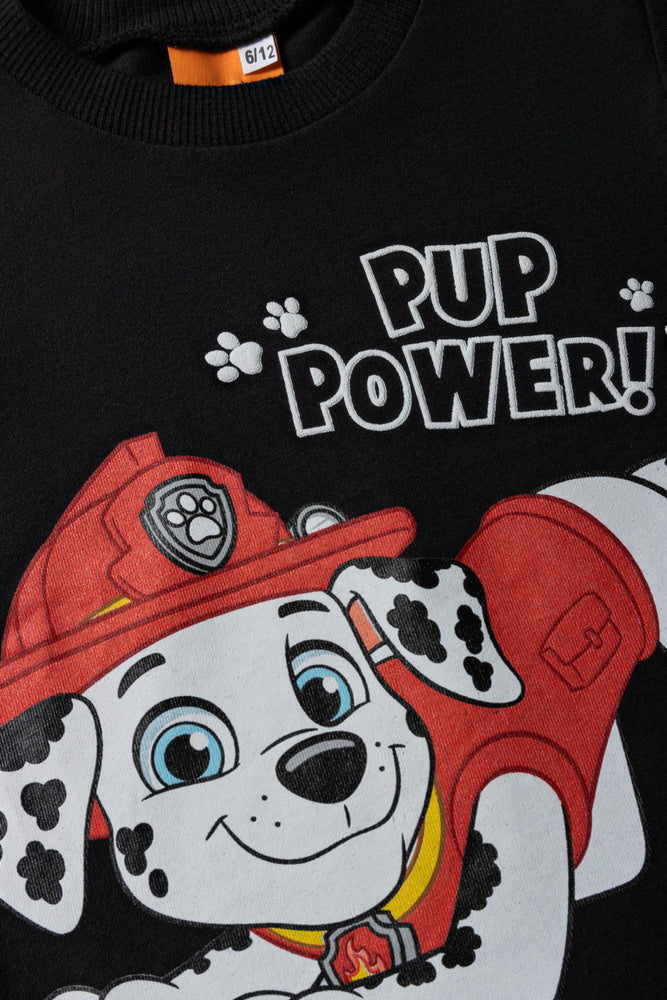 Paw Patrol 2 Pack T-Shirt Black And Orange (1)