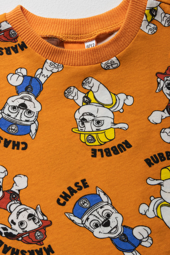 Paw Patrol 2 Pack T-Shirt Black And Orange (2)