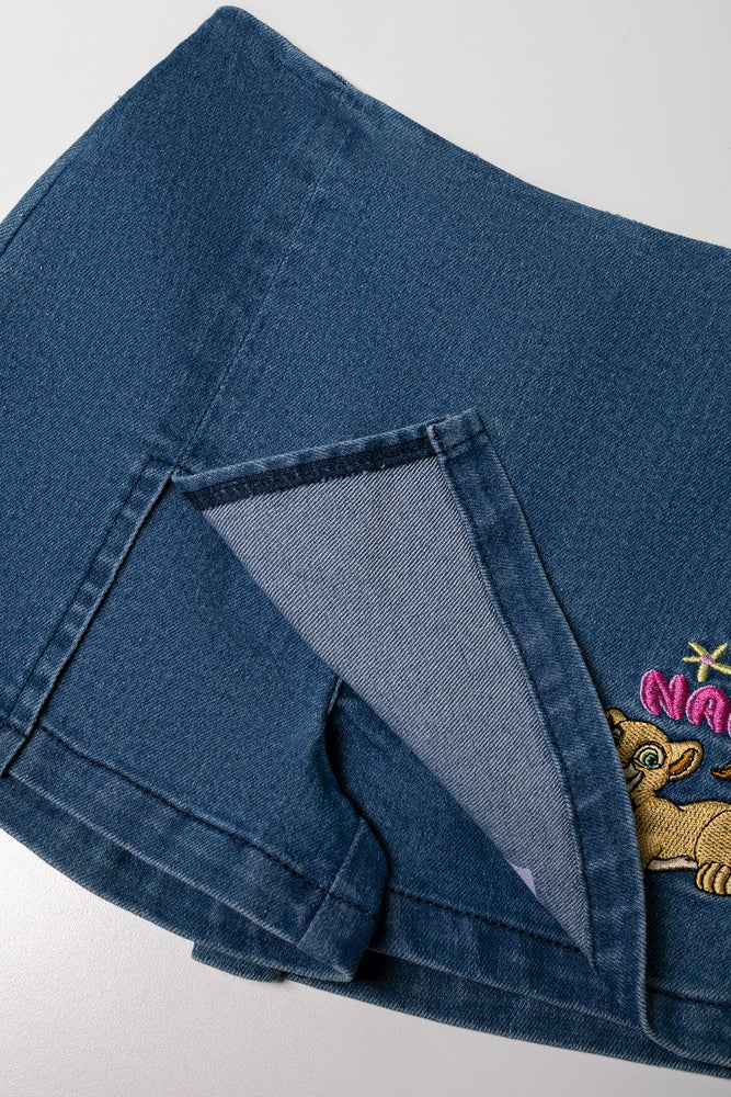 Lion King Denim Skorts Blue (1)