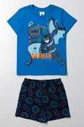 Batman Short Sleeve Pyjama Set Blue