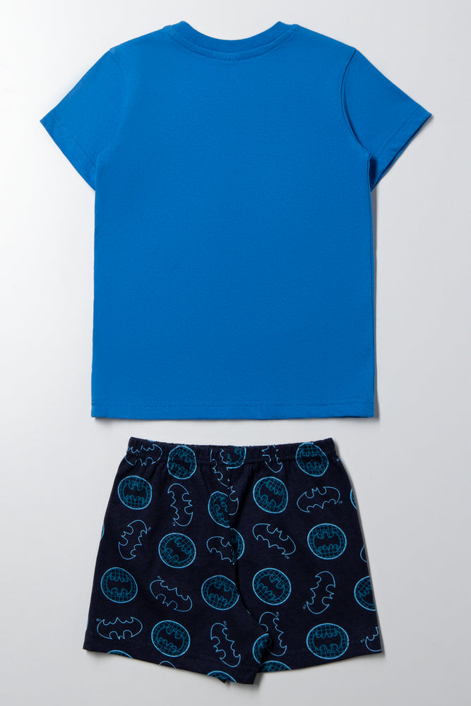 Batman Short Sleeve Pyjama Set Blue (3)