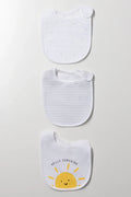 3 Pack Bibs White