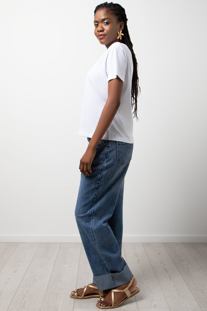 Crew Neck Short Sleeve T-Shirt White