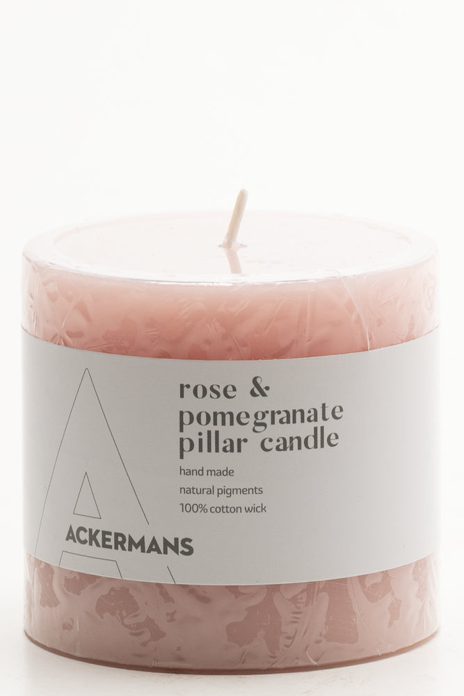Rose And Promegranate Candle Pink