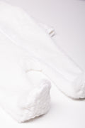 Fleece Babygrow White (2)
