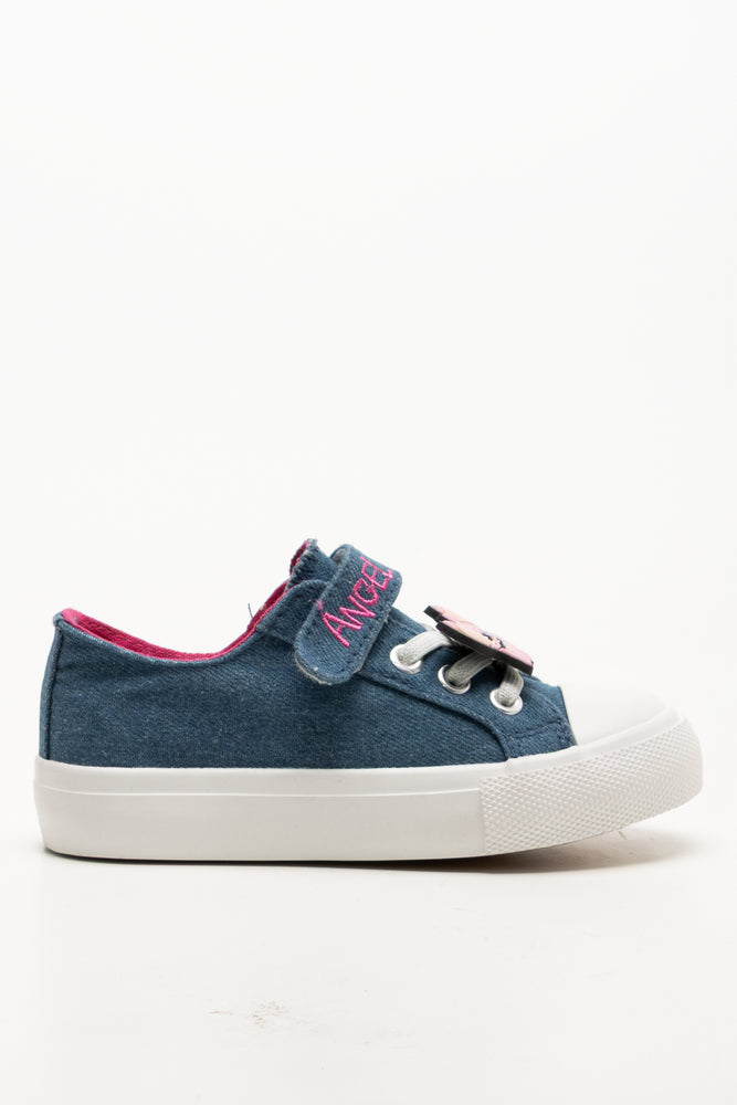Angel And Stitch Denim Sneakers Blue