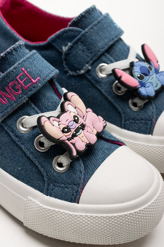 Angel And Stitch Denim Sneakers Blue (2)