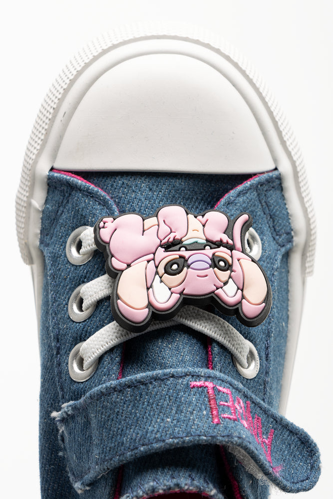 Angel And Stitch Denim Sneakers Blue (4)