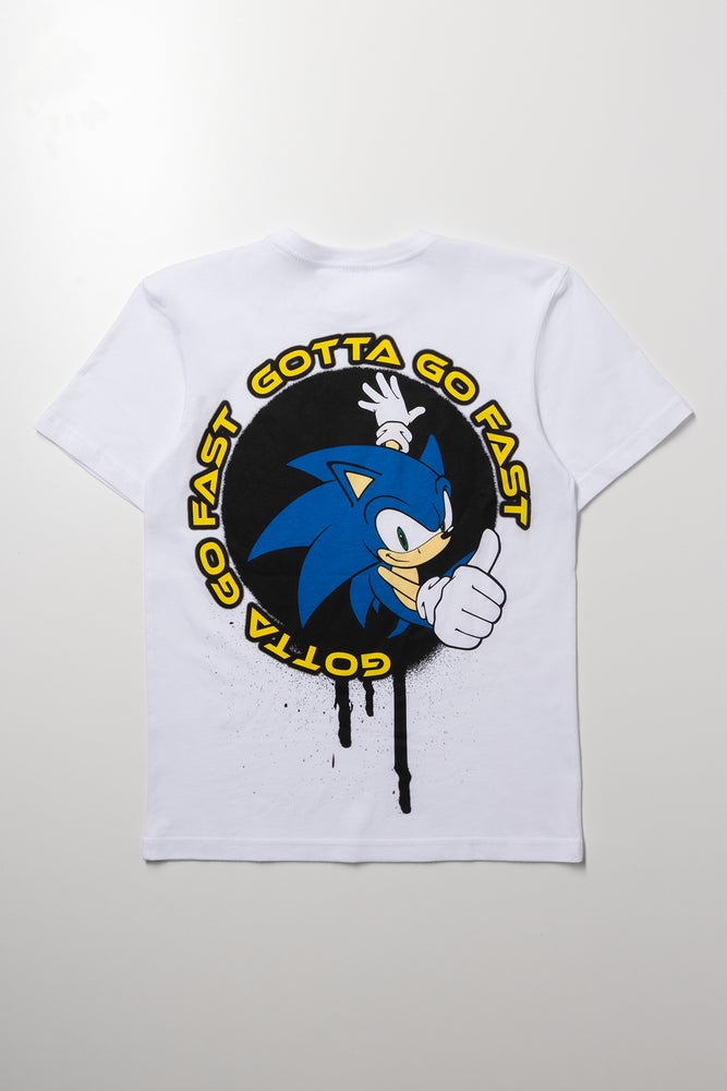 Sonic Short Sleeve T-Shirt White (2)