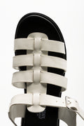 Chunky Caged Sandals White (4)