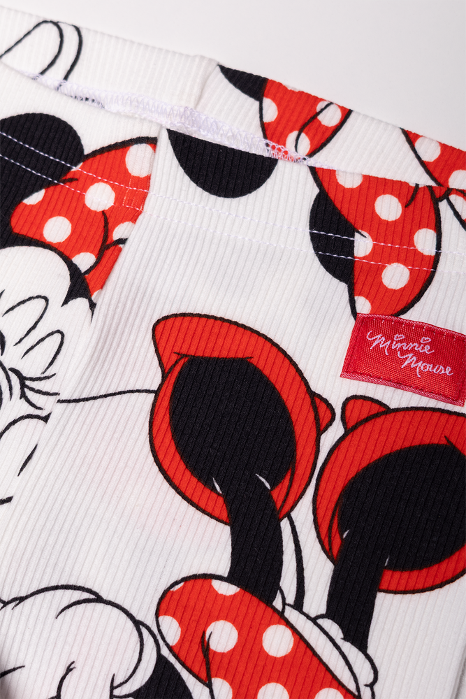 Minnie Mouse Rib Leggings Red