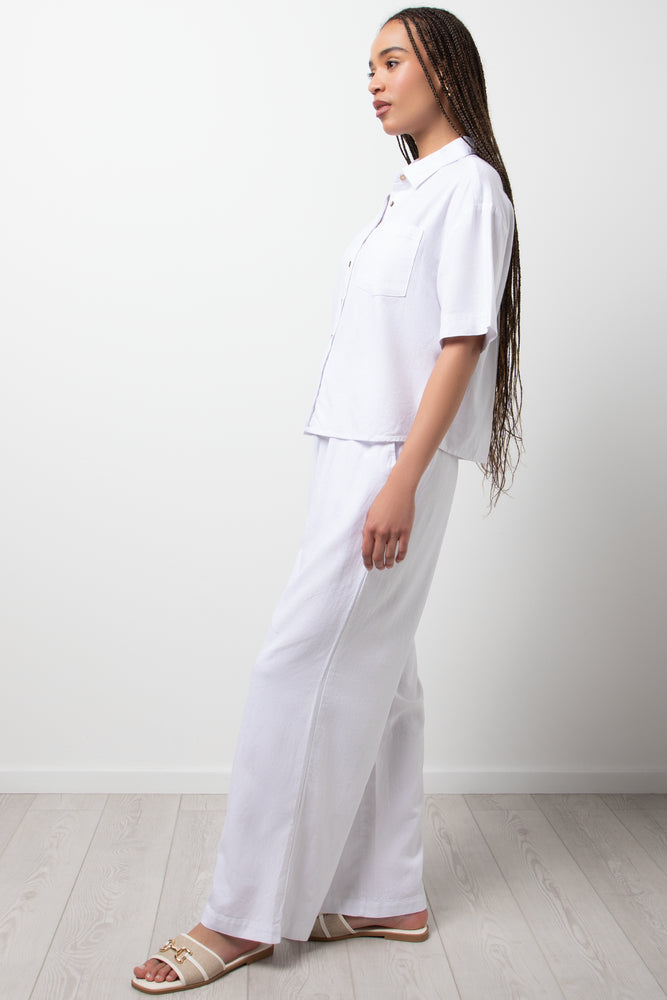 Ballerina Short Sleeve Shirt White