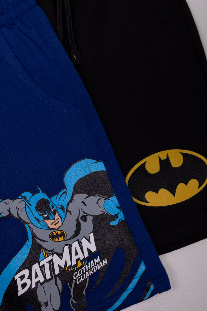 2 Pack Batman Shorts Black & Blue (1)