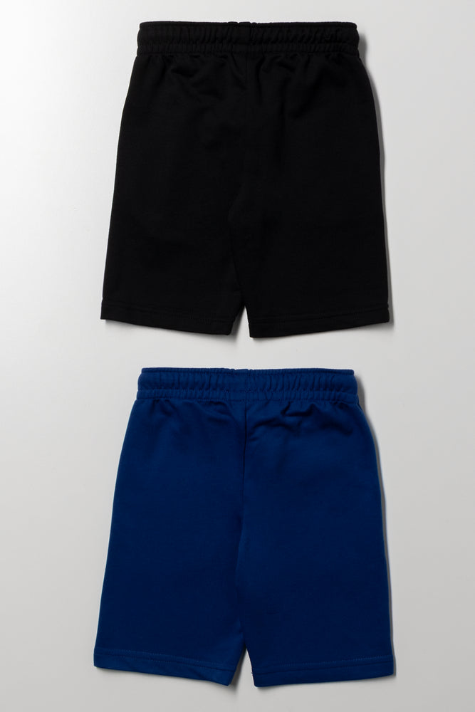 2 Pack Batman Shorts Black & Blue (2)