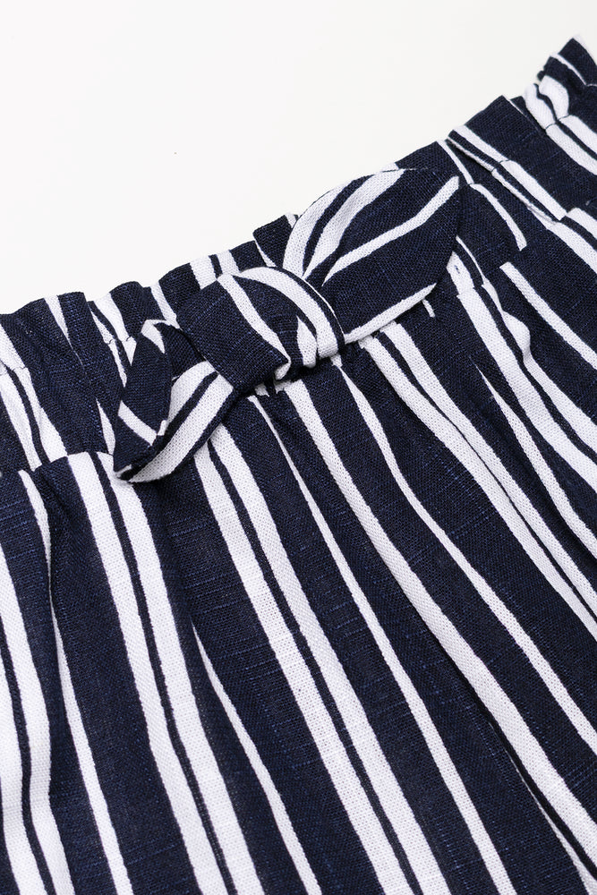 Stripe Shorts Navy (1)