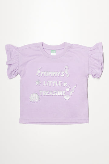 Dropped Shoulder T-Shirt Lilac