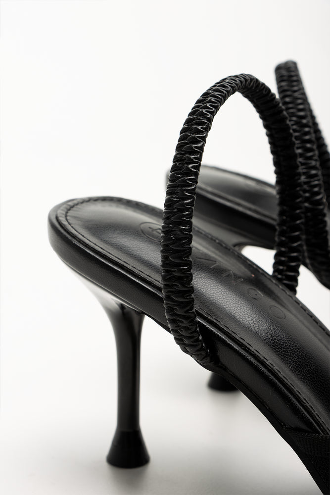 Mesh Pointy Heels Black (3)