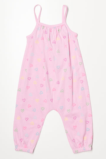 Strappy Jumpsuit Pink