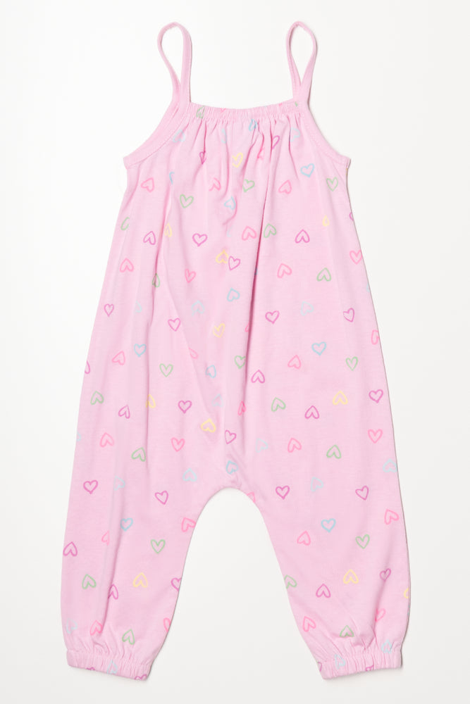 Strappy Jumpsuit Pink (2)
