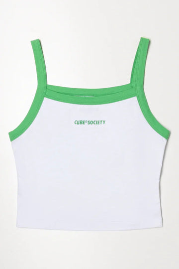 Cropped Vest White