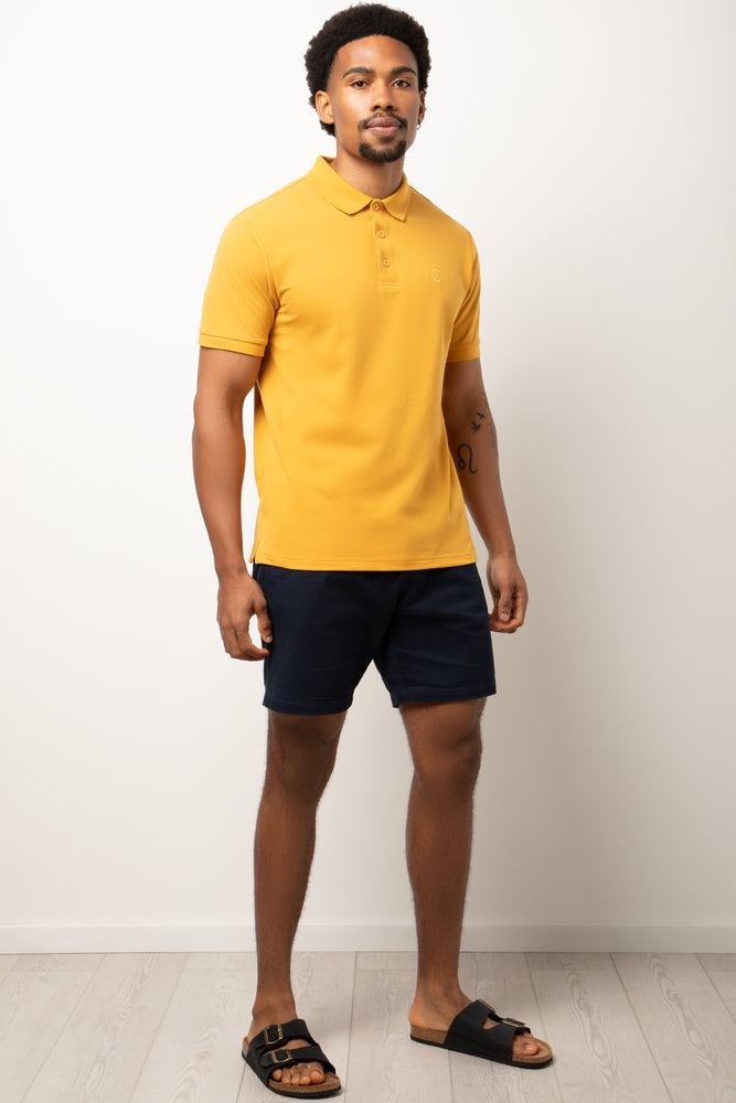 Short Sleeve Golfer Yellow